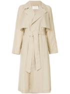 Ballsey Draped Belted Coat - Nude & Neutrals
