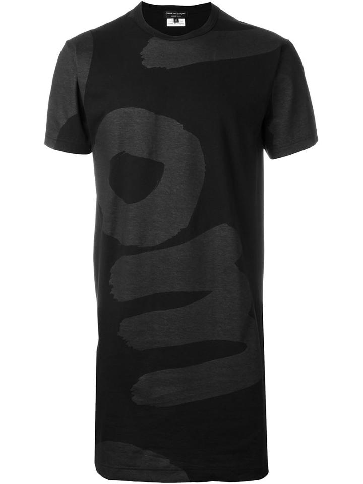 Comme Des Garçons Homme Plus Printed Long Line T-shirt