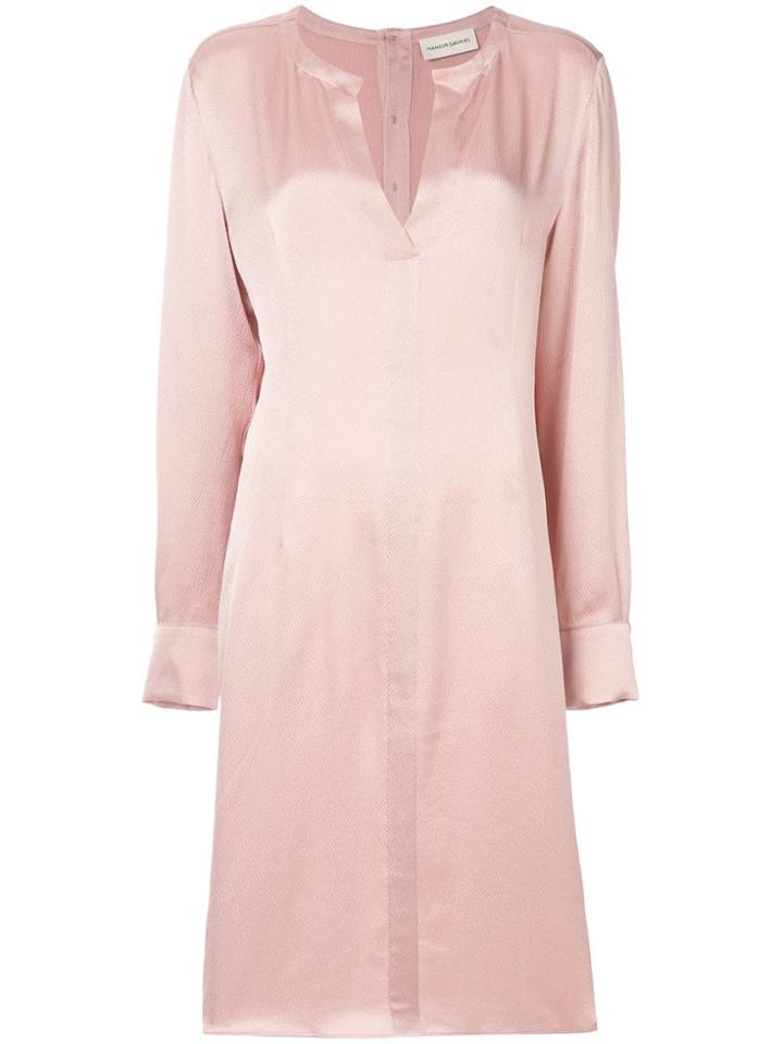 Mansur Gavriel V-neck Tunic Dress - Pink