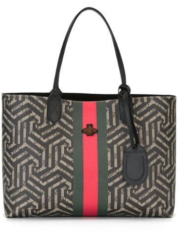 Gucci Gg Caleido Tote, Men's, Black, Pvc/leather