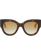 Fendi Eyewear Facets Sunglasses - Brown