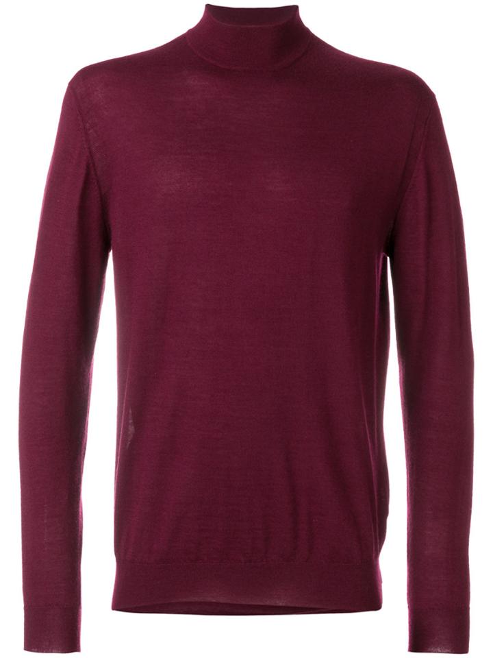 N.peal Turtle Neck Jumper - Pink & Purple