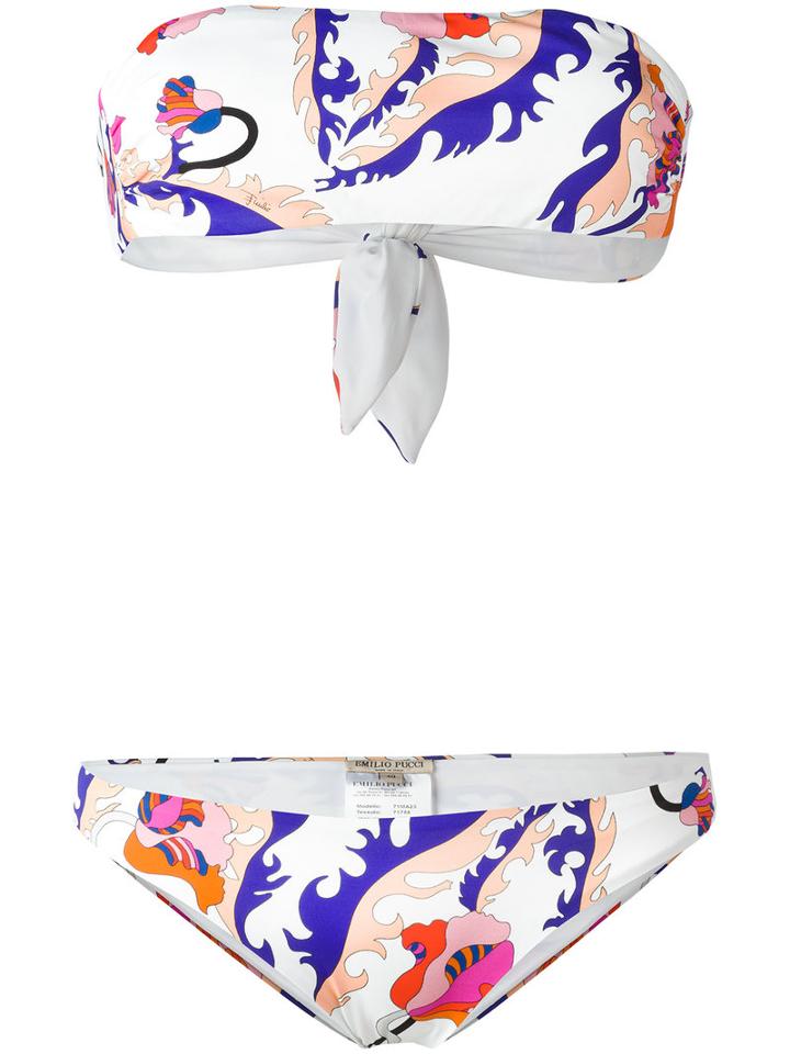 Emilio Pucci Printed Bikini, Women's, Size: 40, Polyamide/spandex/elastane