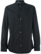 Dolce & Gabbana Classic Casual Shirt, Men's, Size: 43, Black, Cotton