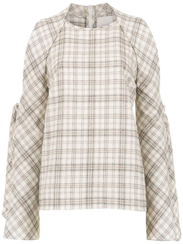 Framed Played Blouse - Nude & Neutrals