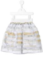 Mi Mi Sol Striped Skirt, Girl's, Size: 8 Yrs, White