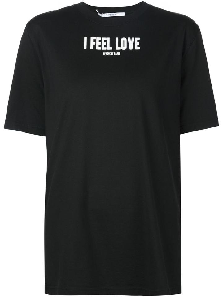 Givenchy I Feel Love T-shirt, Women's, Size: M, Black, Cotton