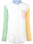 Thom Browne Block Colour Shirt, Women's, Size: 40, White, Silk