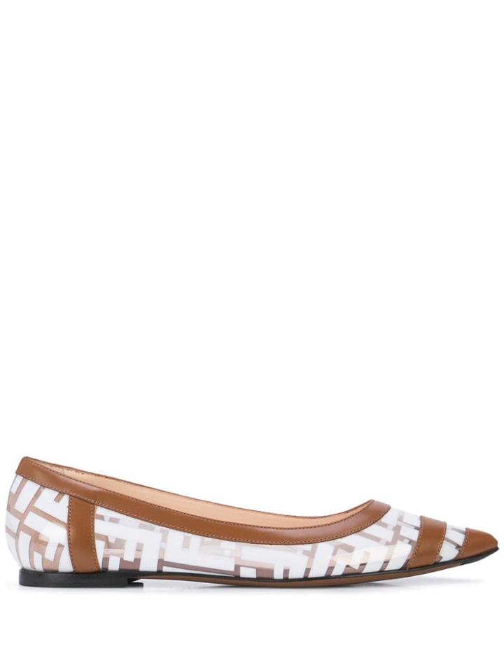 Fendi Colibrì Ballerinas - Brown