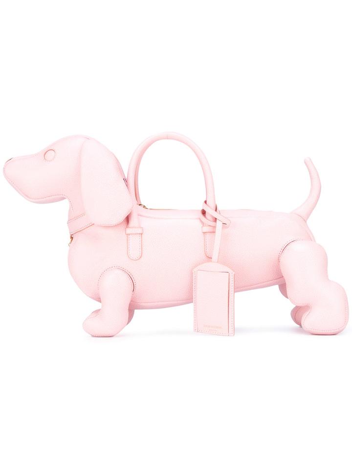 Thom Browne - Hector Tote - Women - Leather - One Size, Women's, Pink/purple, Leather