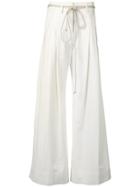 Ann Demeulemeester Belted Trousers - White