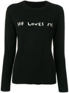 Chinti & Parker He Loves Me Jumper - Black