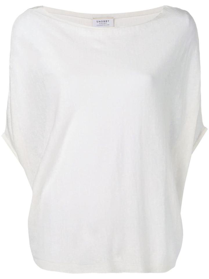 Snobby Sheep Slub Jersey Dolman T-shirt - White