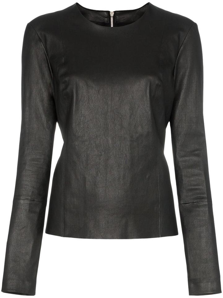 Helmut Lang Zip-back Top - Black