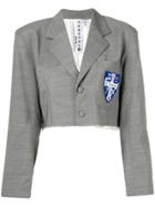 Vaquera Cropped Blazer - Grey