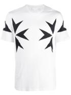 Neil Barrett Chevron Print T-shirt - White