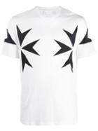 Neil Barrett Chevron Print T-shirt - White