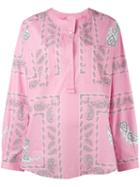 Natasha Zinko - Printed Shirt Top - Women - Cotton - 40, Pink/purple, Cotton