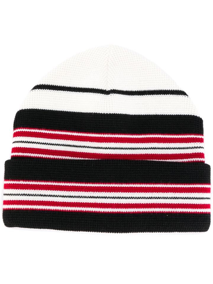 Moncler Grenoble Striped Beanie - Black