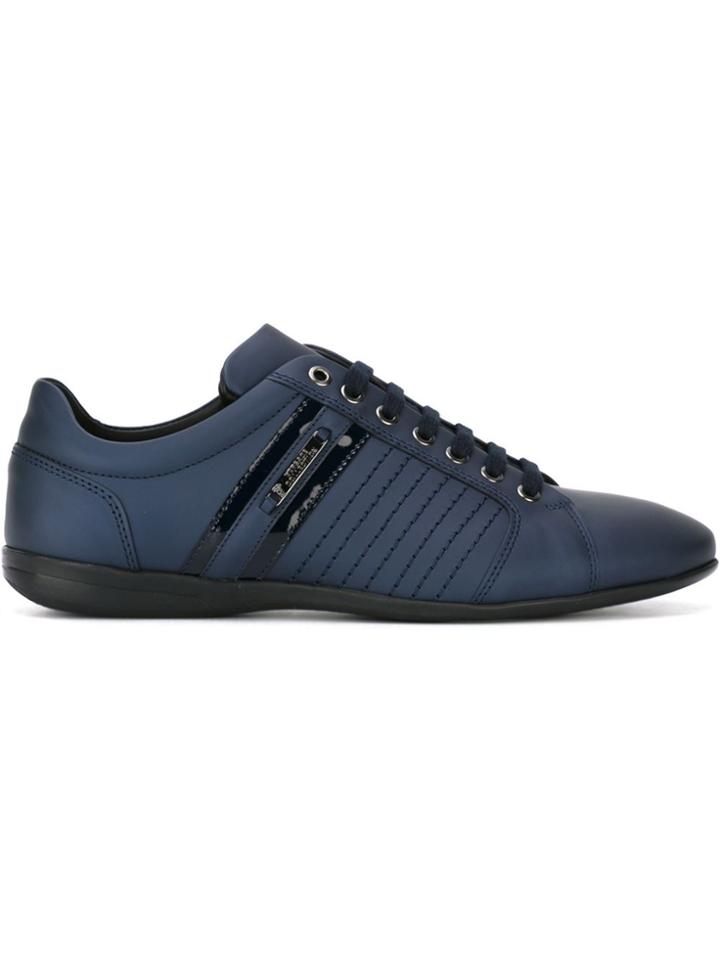 Versace Collection Lace-up Sneakers - Blue