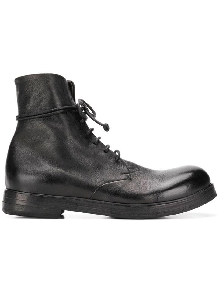 Marsèll Polished Toe Ankle Boots - Black