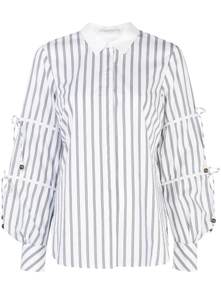 Jonathan Simkhai String Detail Shirt - White