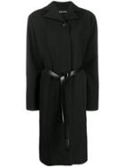 Kwaidan Editions Oversized Belted Coat - Black