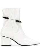 Dorateymur Ankle Boots With Appliqué - White