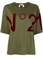 No21 Printed Logo T-shirt - Green