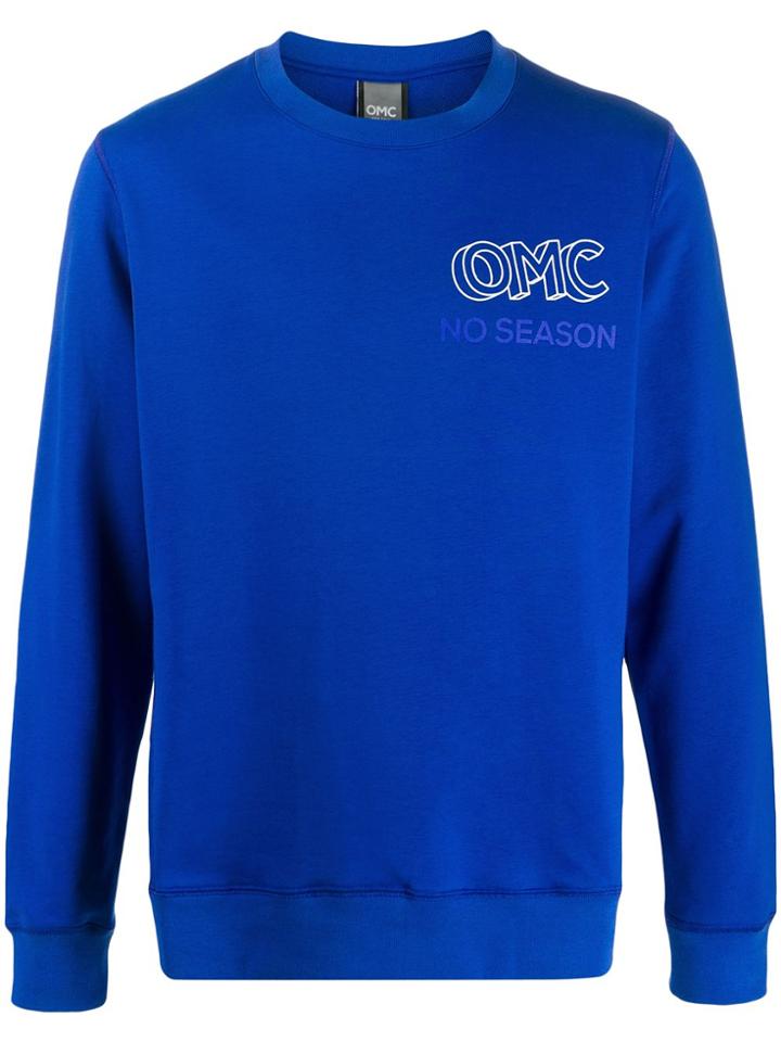 Omc Logo Print Sweatshirt - Blue