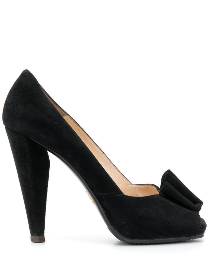 Prada Pre-owned 2000s Ruffle Toe Pumps - Black