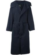 Y's Oversized Coat, Women's, Size: 2, Blue, Cotton