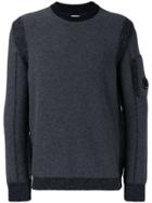 Cp Company Lens Crewneck Jumper - Grey