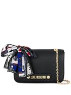 Love Moschino Scarf-detail Crossbody Bag - Black
