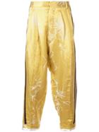 Haider Ackermann Printed Drop-crotch Trousers - Yellow & Orange