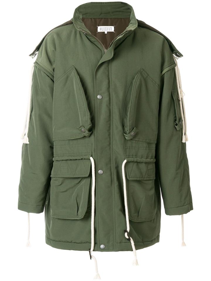 Maison Margiela Zipped Parka Coat - Green