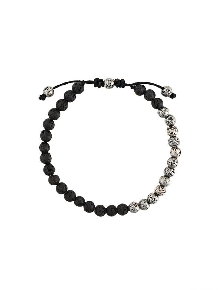 M. Cohen Beaded Bracelet, Men's, Size: Medium, Black