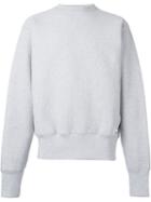 Mki Miyuki Zoku Crew Neck Sweatshirt, Men's, Size: Large, Grey, Cotton/polyester
