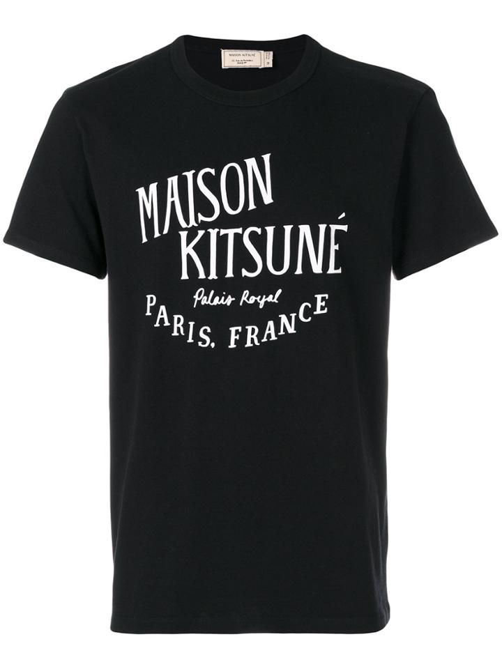 Maison Kitsuné Logo Patch T-shirt - Black