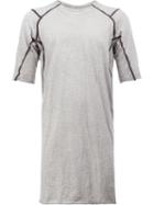 Isaac Sellam Experience Inspire T-shirt, Size: Medium, Grey, Cotton/calf Leather