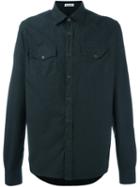 Tomas Maier Classic Plain Shirt, Men's, Size: Large, Black, Cotton