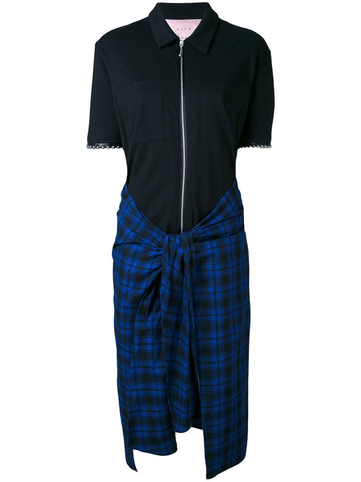 Alyx - Check Skirt Shirt Dress - Women - Cotton - S, Black, Cotton