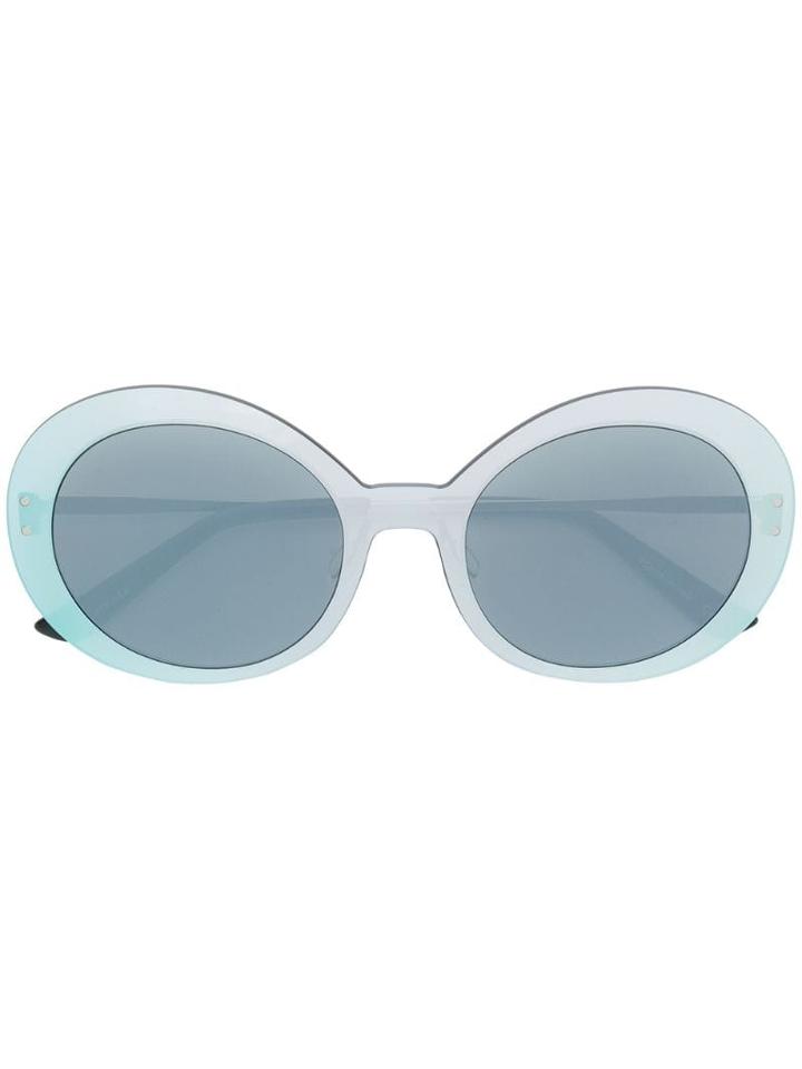 Christian Roth Large Round Frame Sunlasses - Metallic