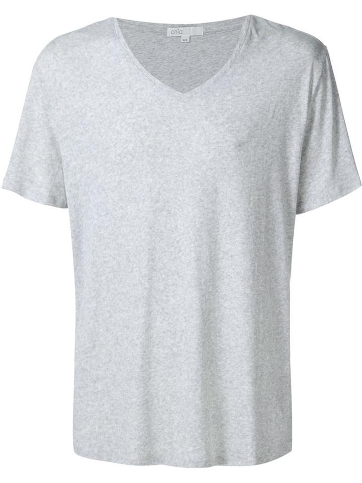 Onia Joey T-shirt, Men's, Size: M, Grey, Cotton/spandex/elastane