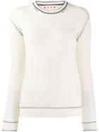 Marni Slim-fit Cashmere Jumper - White