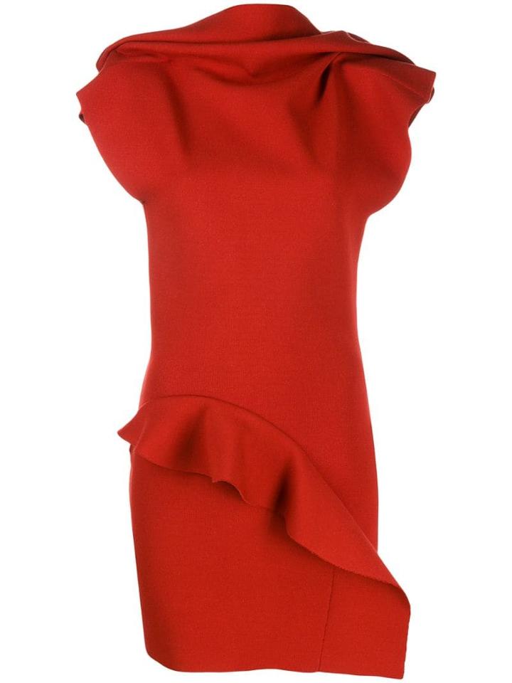Rick Owens Ruffled Detail Blouse - Red