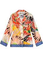 Gucci Tropical Bird Silk Pajama Shirt - Multicolour
