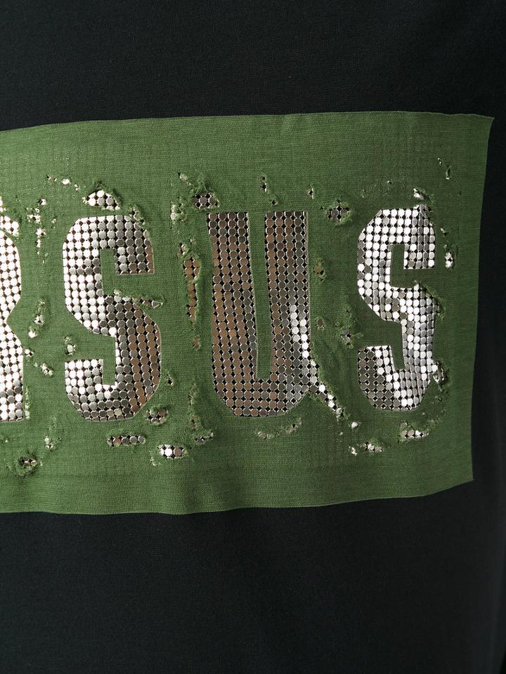 Versus - Logo Print T-shirt - Men - Cotton - Xs, Black, Cotton