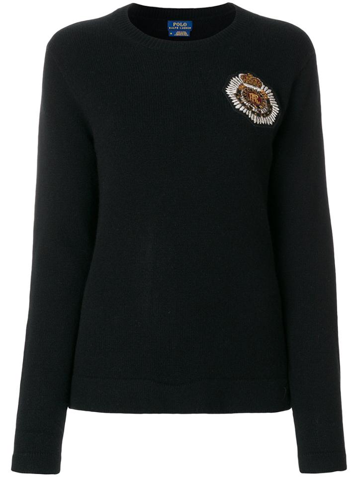 Polo Ralph Lauren Embroidered Sweater - Black