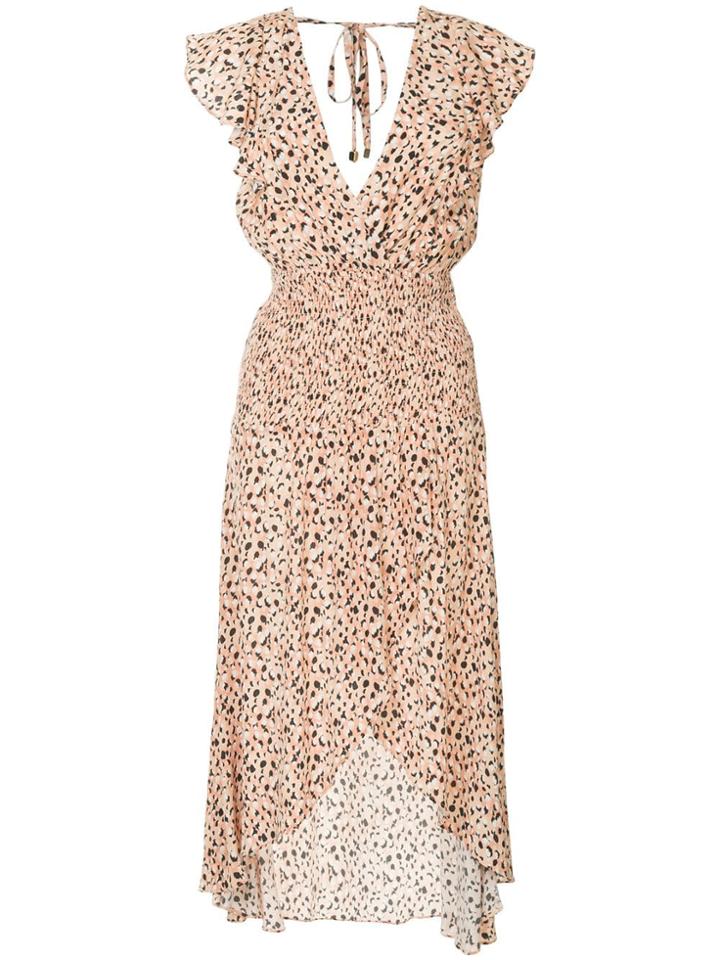 Suboo Leopard Print Maxi Dress - Pink & Purple